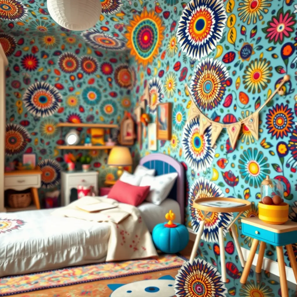 Tapeta boho – modna dekoracja do pokoju dziecięcego