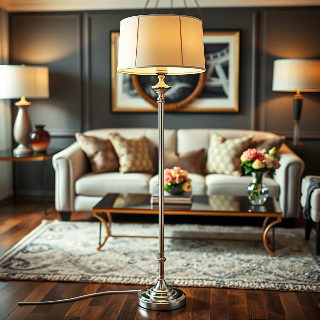 Lampa stojąca do salonu – elegancki dodatek do wnętrza