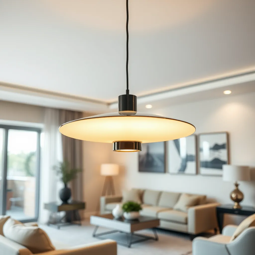 Lampa sufitowa do salonu – jak dopasować oświetlenie do wnętrza?