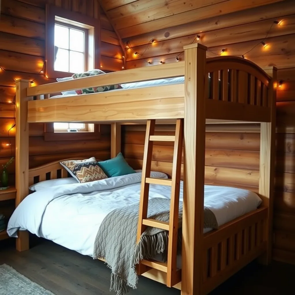 Łóżko piętrowe domek – zrób je sam!