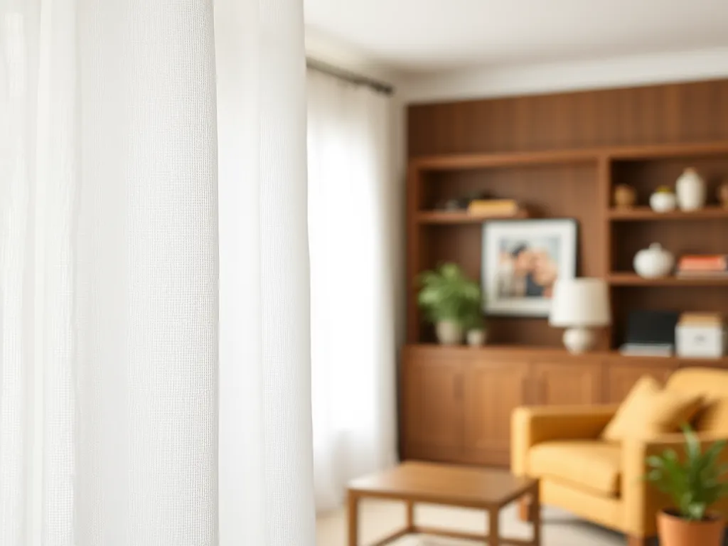 Jakie zasłony do białych ścian i brązowych mebli?