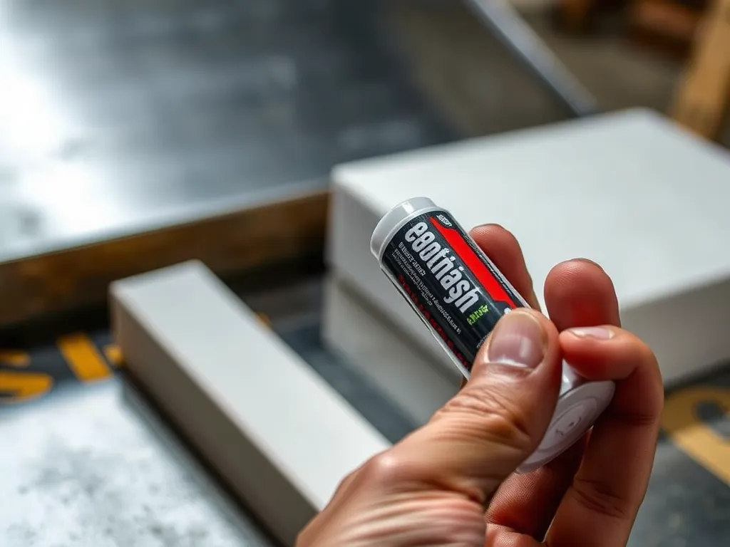 Czym przykleić styropian do blachy?