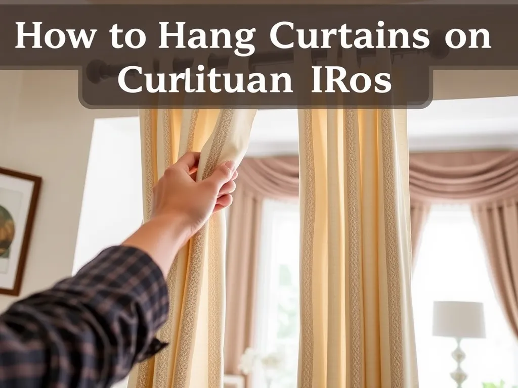 Jak powiesić zasłony na żabki?