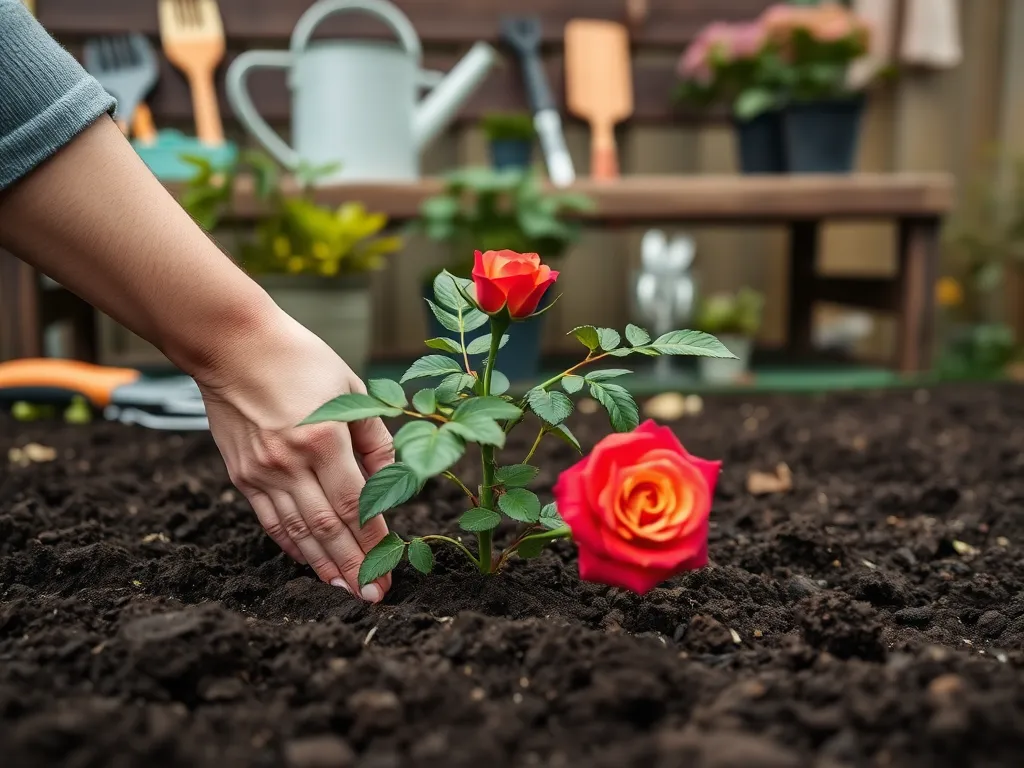 Jak głęboko sadzić róże?
