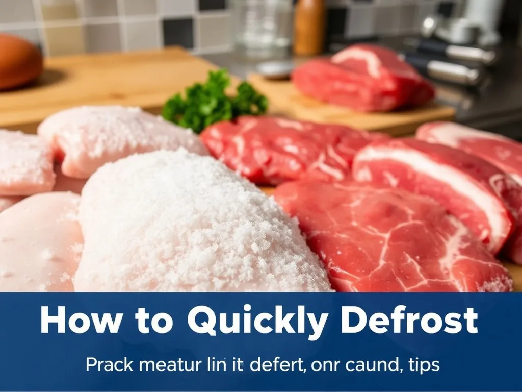 Jak szybko rozmrozić mięso? Sprawdzone metody i porady