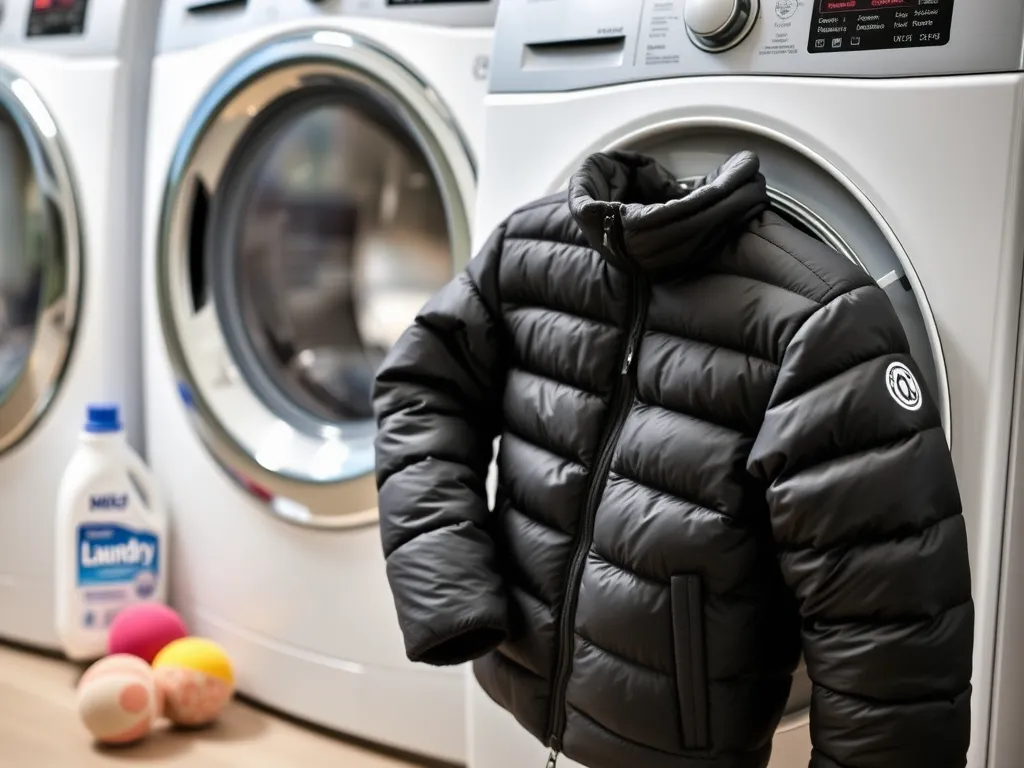 Jak wyprać kurtkę puchową w pralce?